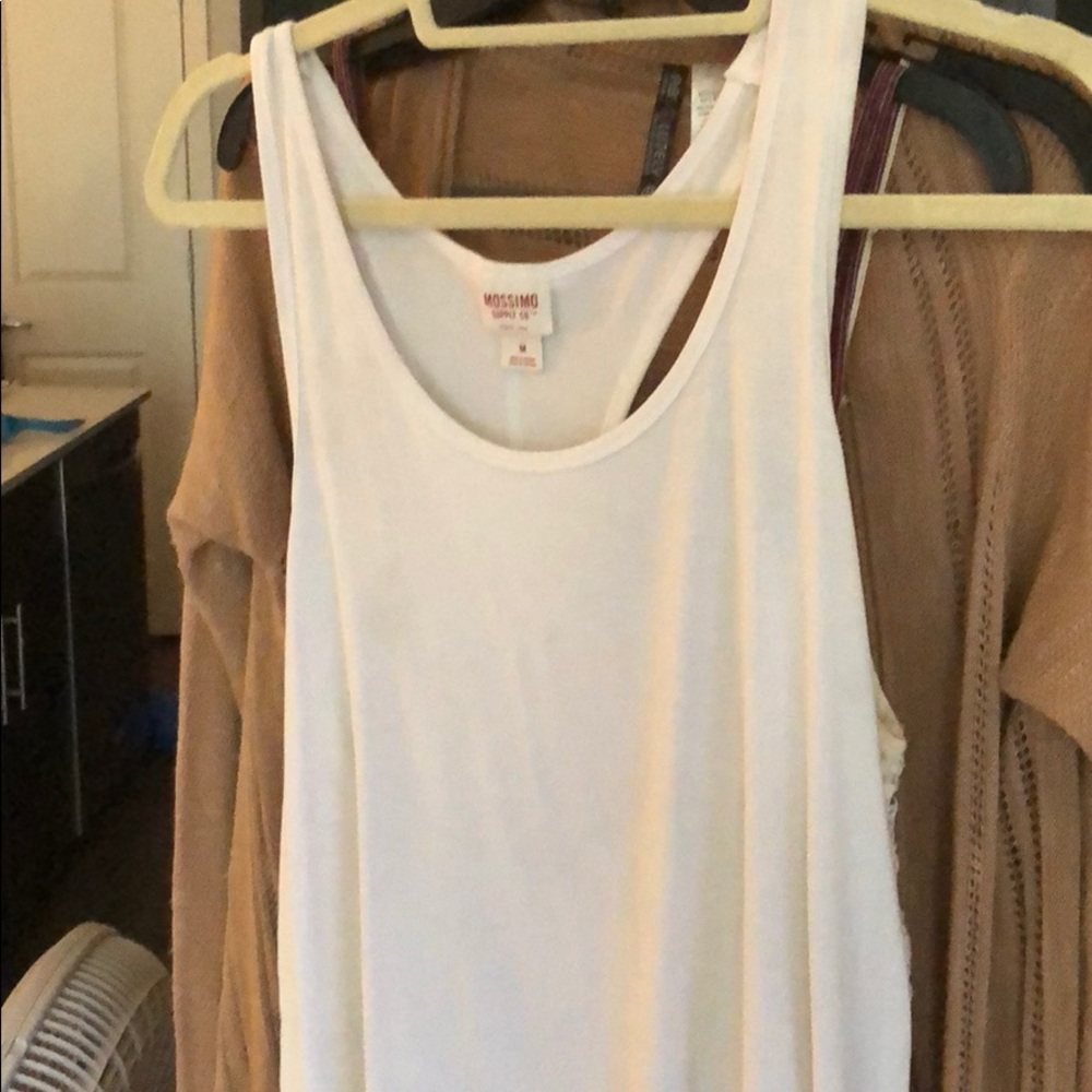 Mossimo White long white tank top